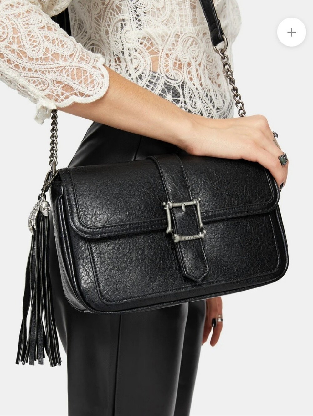 Disturbia Drakon Bones Crossbody Bag Purse